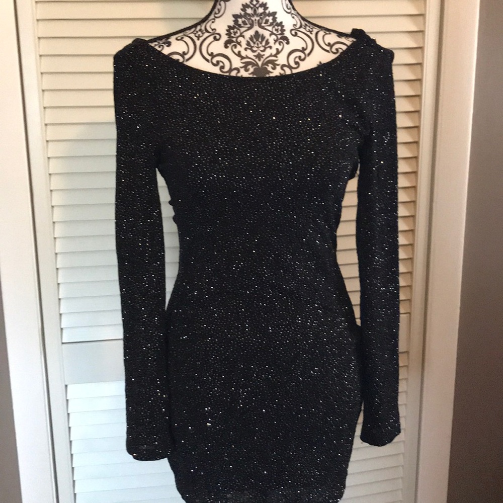 Beautiful Black Sequence Blouse /Dress